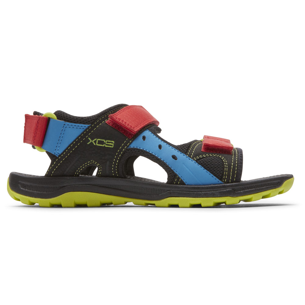 Rockport Sandals For Mens Black - Trail Technique Adjustable Velcro - WV6230895